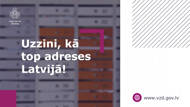 Uzzini kā top adreses Latvijā