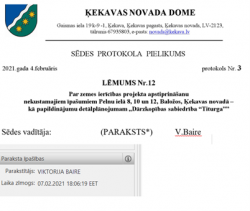 Piemērs: Ķekavas novada domes lēmums