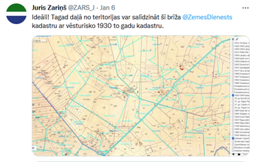 Vesturiskā kadastra un aktuālā kadastra salīdzinājums