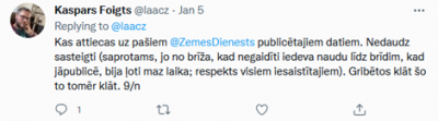 Paldies par datu atvēršanu
