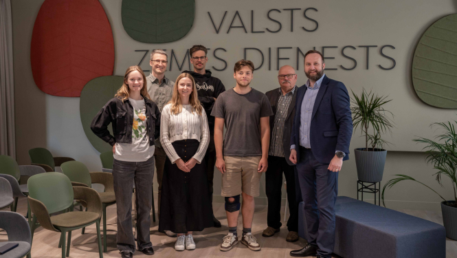 RTU studenti ciemojas Valsts zemes dienestā 