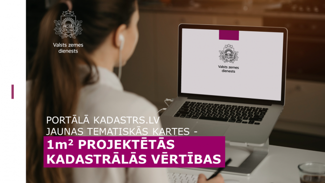 Publicēta 1m2 projektēto kadastrālo vērtību karte