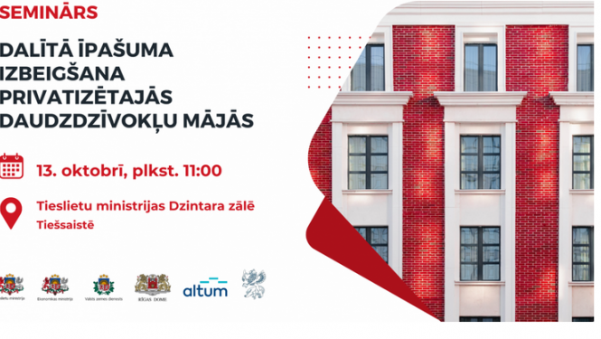 Tieslietu ministrijas seminārs par dalītā īpašuma izbeigšanu
