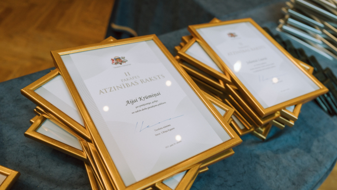 Tieslietu ministrijas apbalvojumu