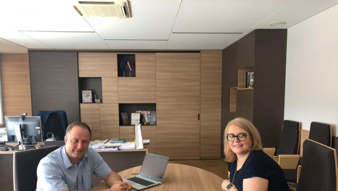 VZD ģenerāldirektore un LAD direktors pārrunā sadarbības iespējas