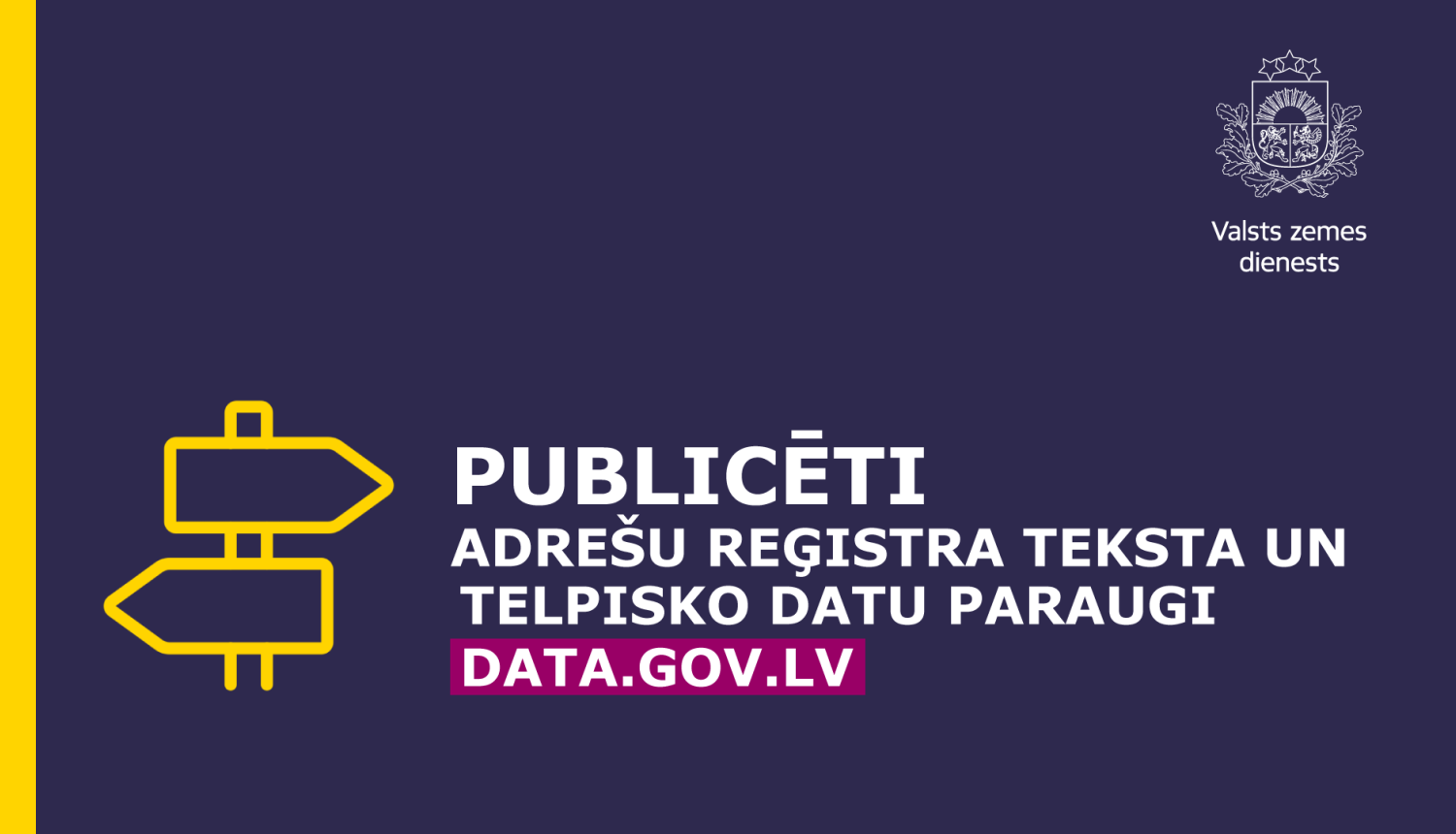 Publicēti Valsts adrešu reģistra atvērto datu paraugi