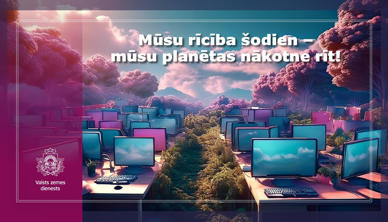 Valsts zemes dienests turpina ilgtspējīgu praksi – nodod datorus skolām 