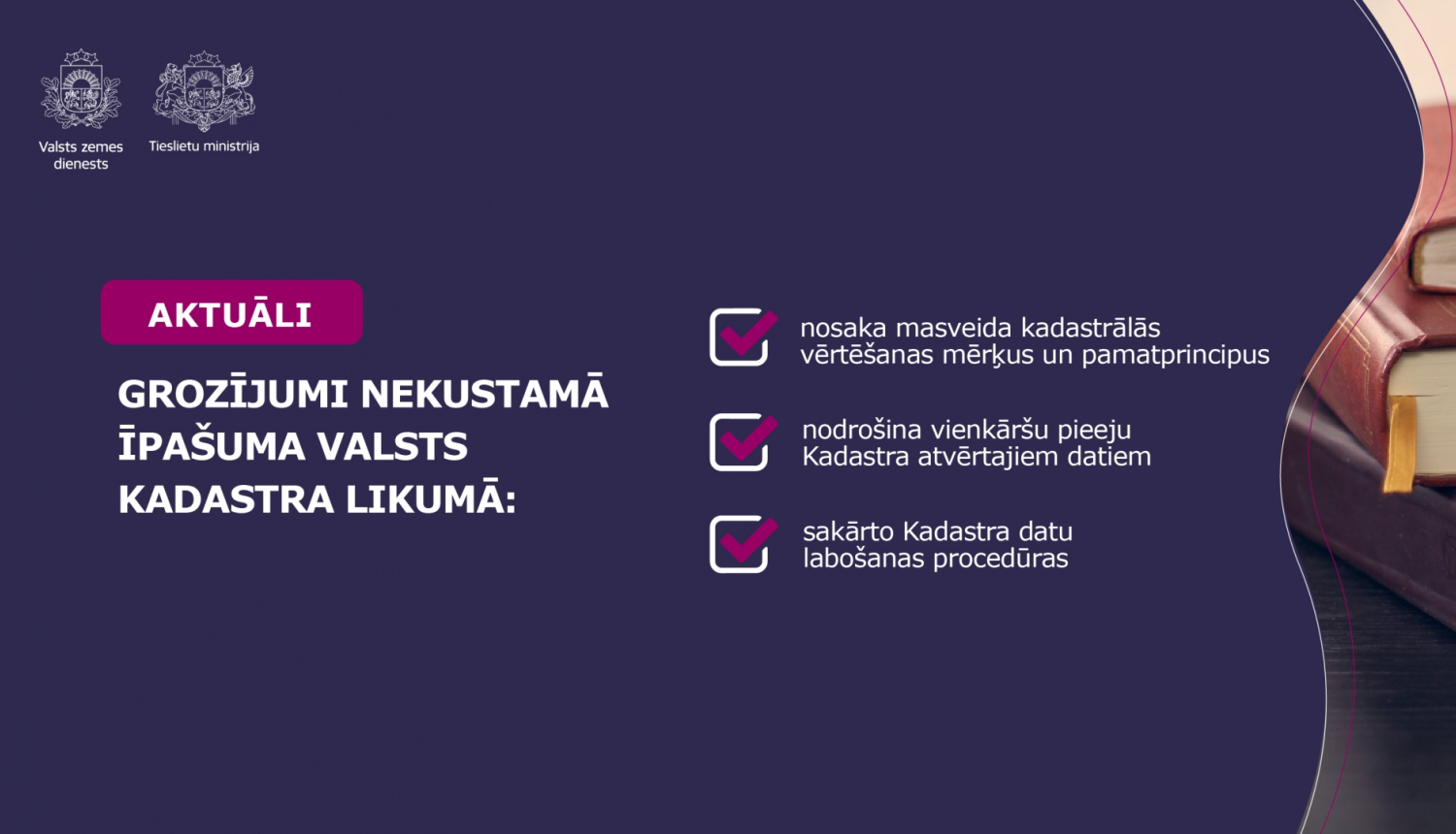 Attēls raksturo grozījumu projektu Kadastra likumā