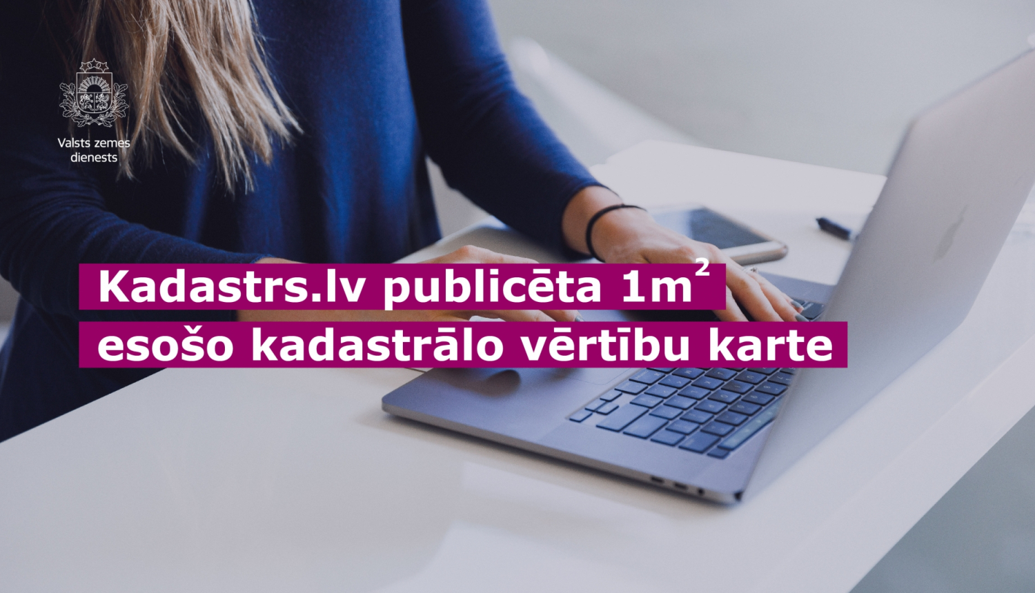 Attēls informē par kadastrs.lv publicēto 1m² spēkā esošo kadastrālo vērtību karti