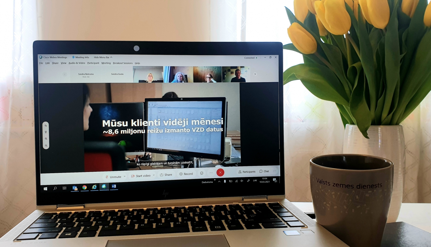 Attēls ziņai – VZD un LLU attālinātā tikšanās par turpmākās sadarbības pilnveidošanu