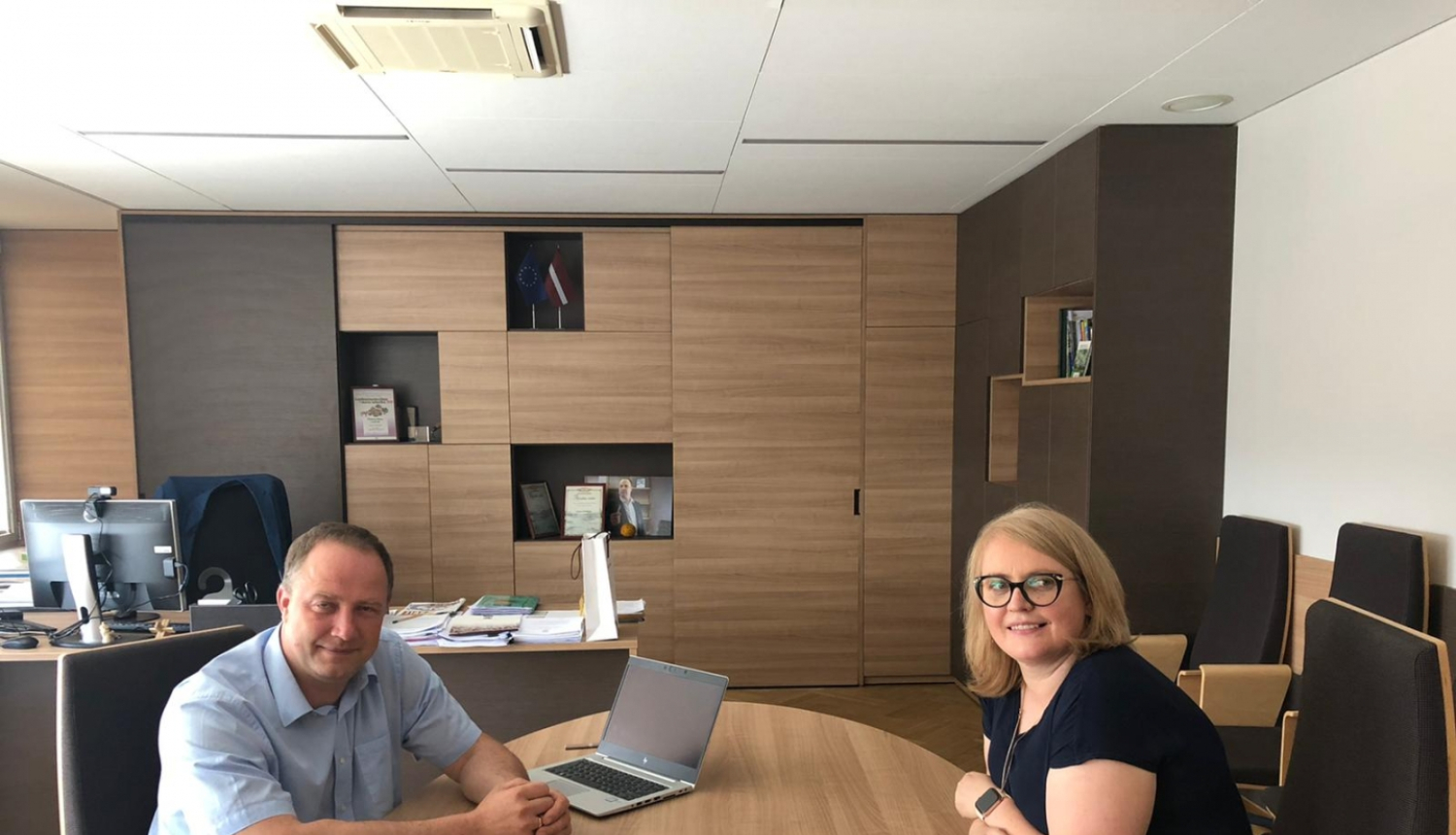 VZD ģenerāldirektore un LAD direktors pārrunā sadarbības iespējas